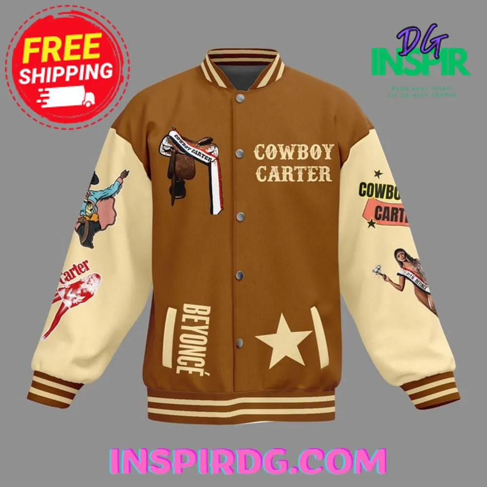 -Beyonce Cowboy Carter This Aint Texas Aint No Holdem Baseball Jacket