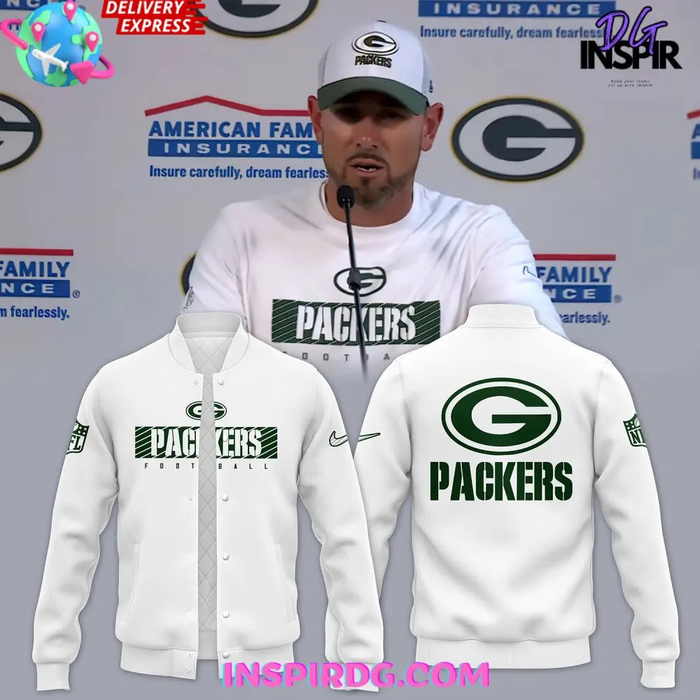 -Head Coach Matt LaFleur Green Bay Packers 2024 Baseball Jacket