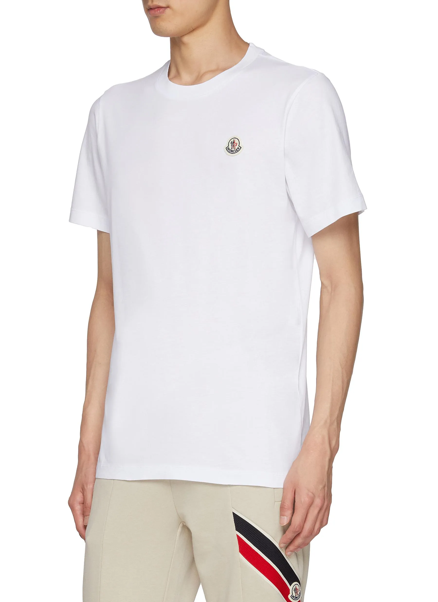 -----------MONCLER  ---- ------------ ----Three Pack Patch Logo Cotton Tee --