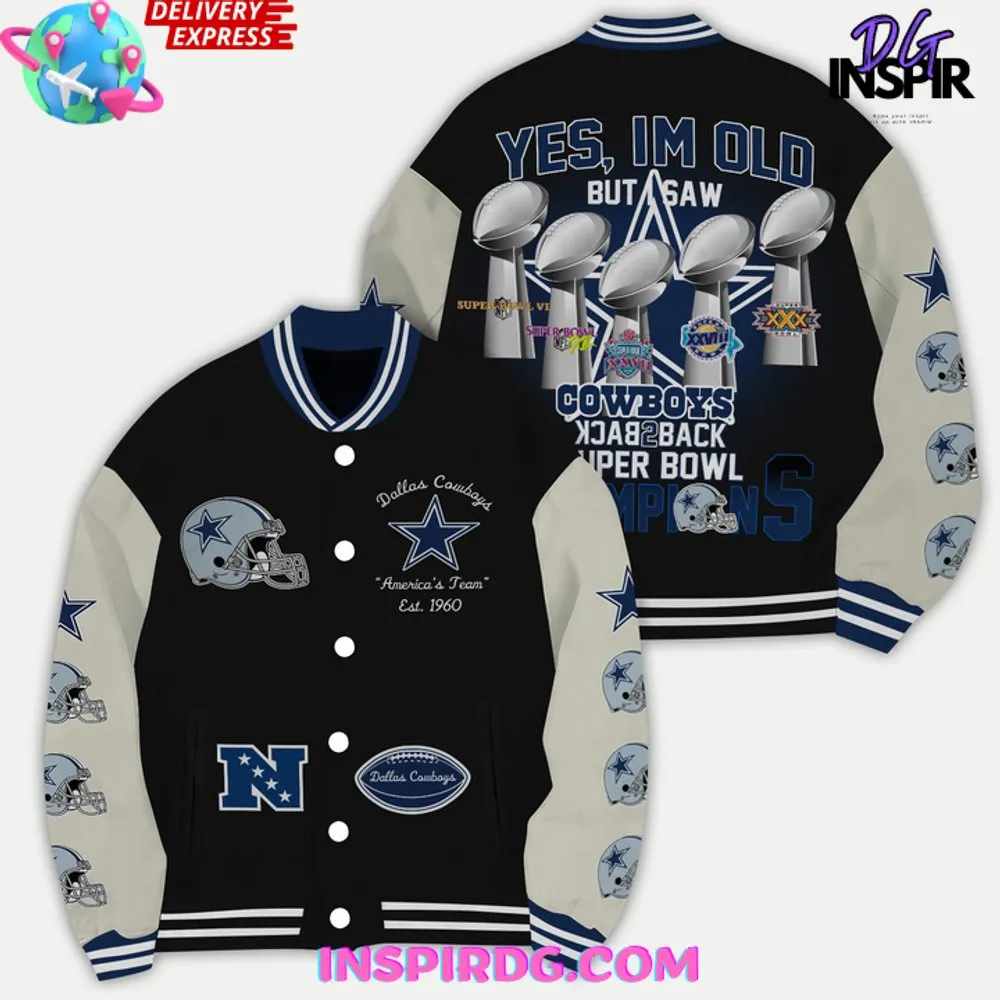 -NFL Dallas Cowboys with this 5x Super Bowl Varsity Jacket