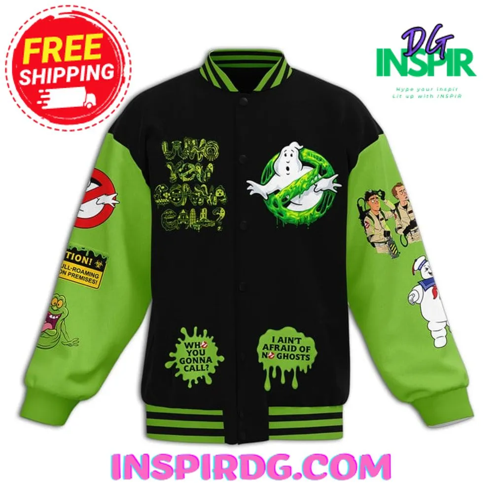 -The Ghostbusters “I Ain’t Afraid Of No Ghost” Baseball Jacket