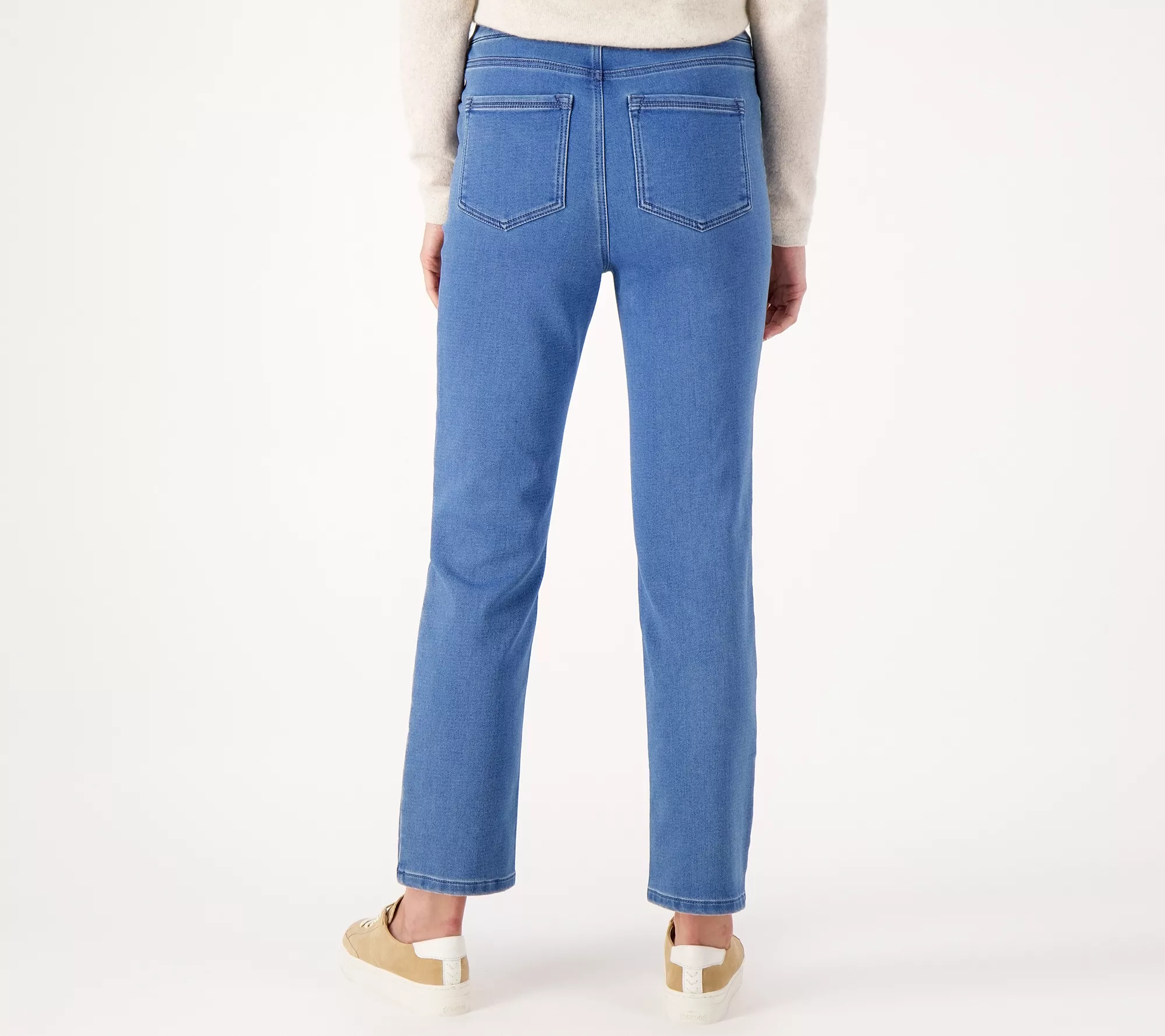 "As Is" Isaac Mizrahi Live Divine Denim Reg. Pull On Ankle Jeans