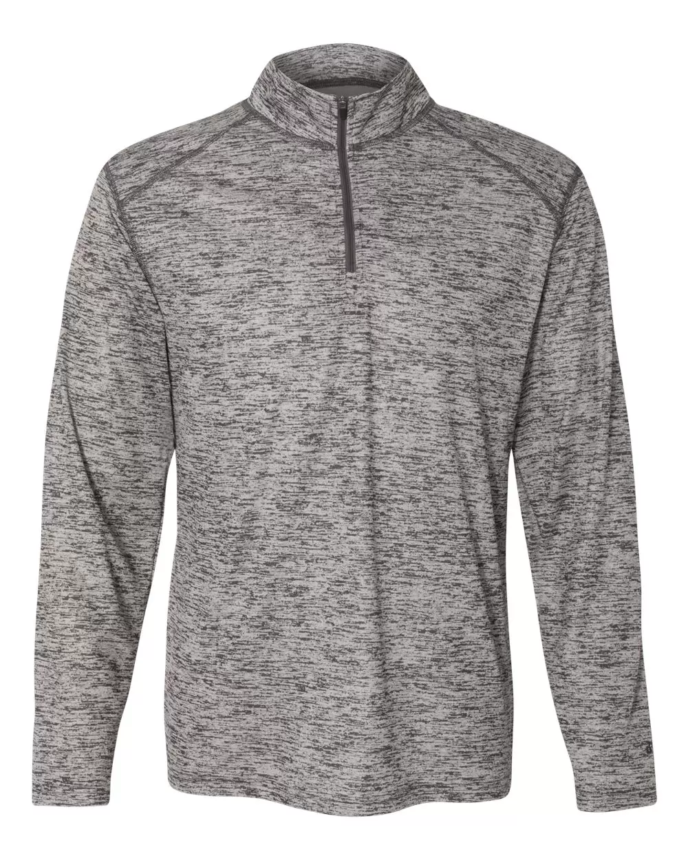 4172 Badger Adult Adult Tonal Blend Performance Quarter-Zip Long-Sleeve Pullover SKU: 4172