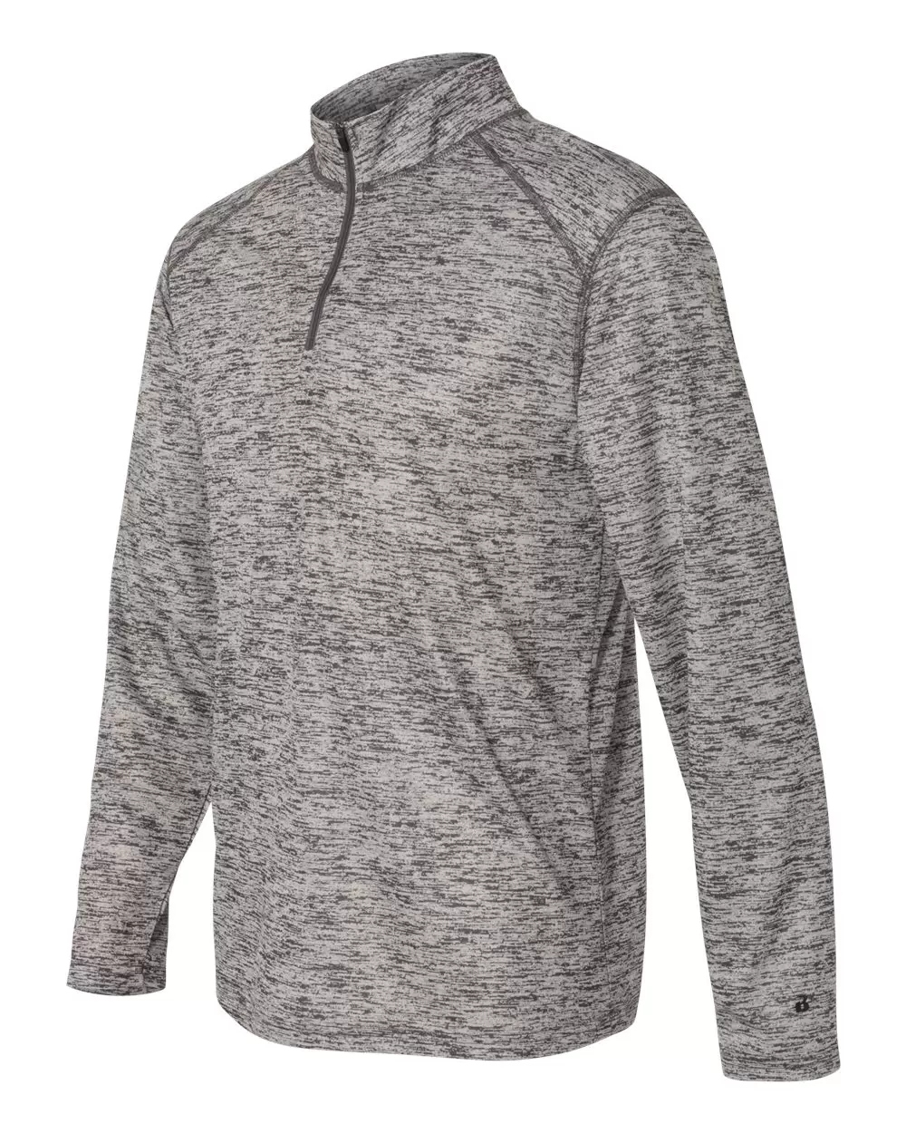 4172 Badger Adult Adult Tonal Blend Performance Quarter-Zip Long-Sleeve Pullover SKU: 4172