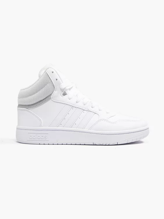 adidas  Adidas Teen White Hoops Mid 3.0 Lace-up Trainers