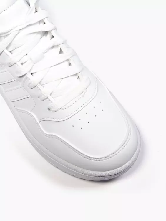 adidas  Adidas Teen White Hoops Mid 3.0 Lace-up Trainers