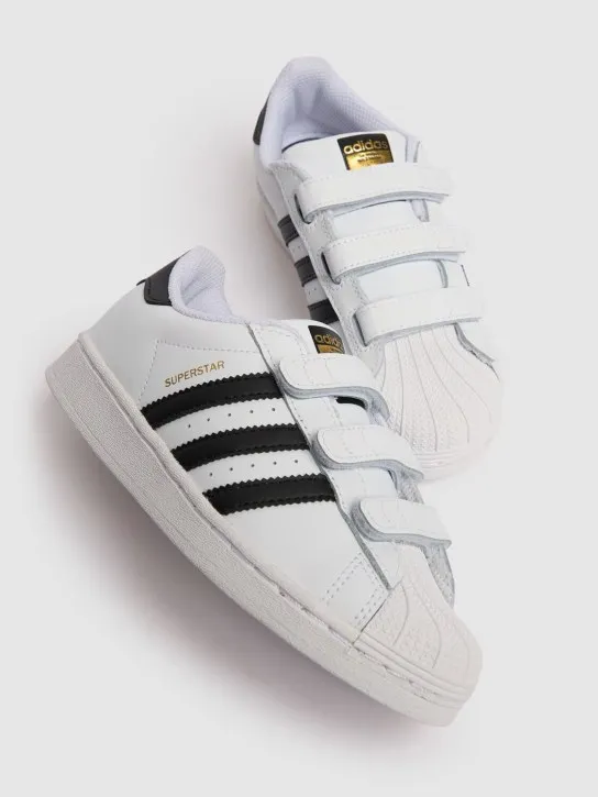 adidas Originals   Superstar strap sneakers 