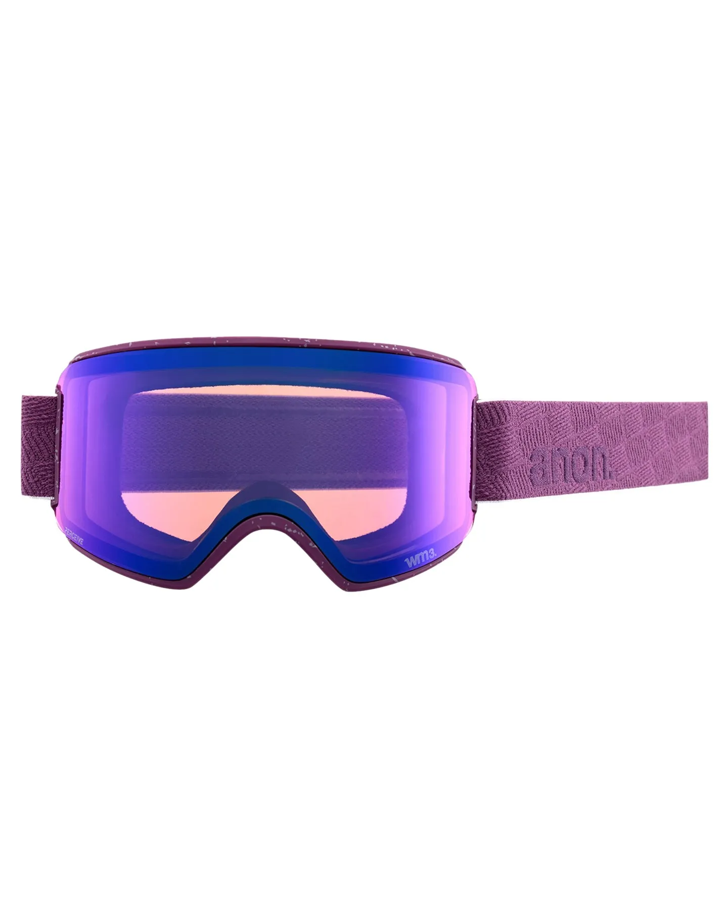 Anon Women's M3 Snow Goggles + Bonus Lens + Mfi Face Mask - Grape/Perceive Sunny Onyx Lens