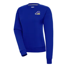 Antigua Delaware Fightin' Blue Hens Women's Royal Victory Crewneck Pullover Sweatshirt