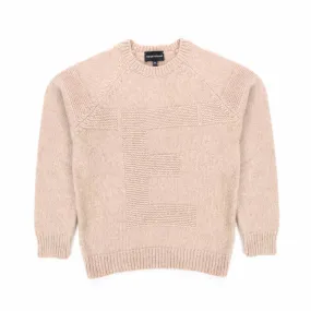 Armani Junior Beige Pullover For Children And Teen