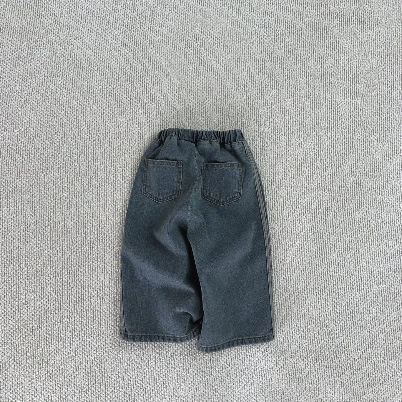 Baby Wide Leg Side Tape Pull-on Denim Pants (1-5y) - 2 Colors