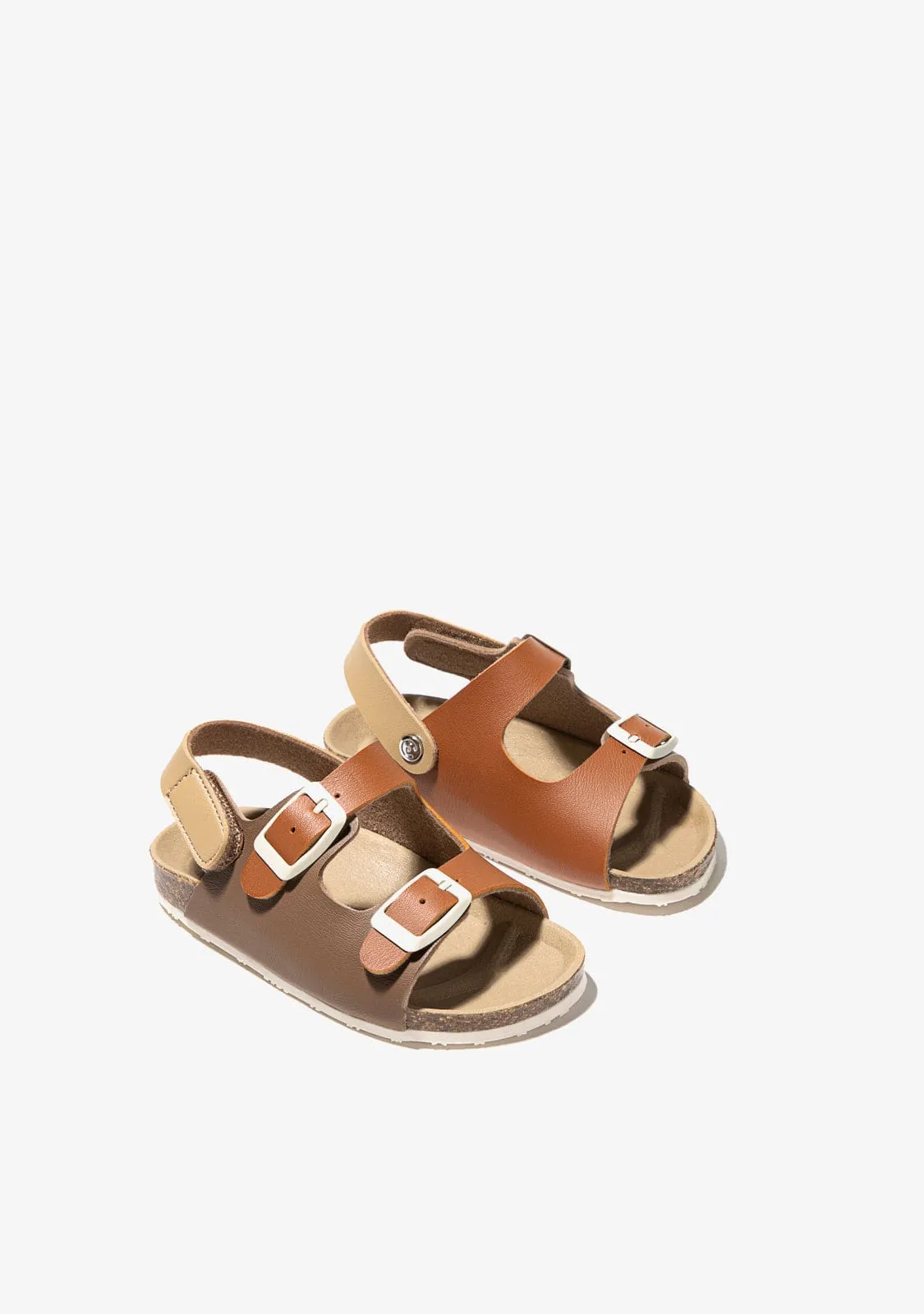 Baby's Multicolour Brown Bio Sandals