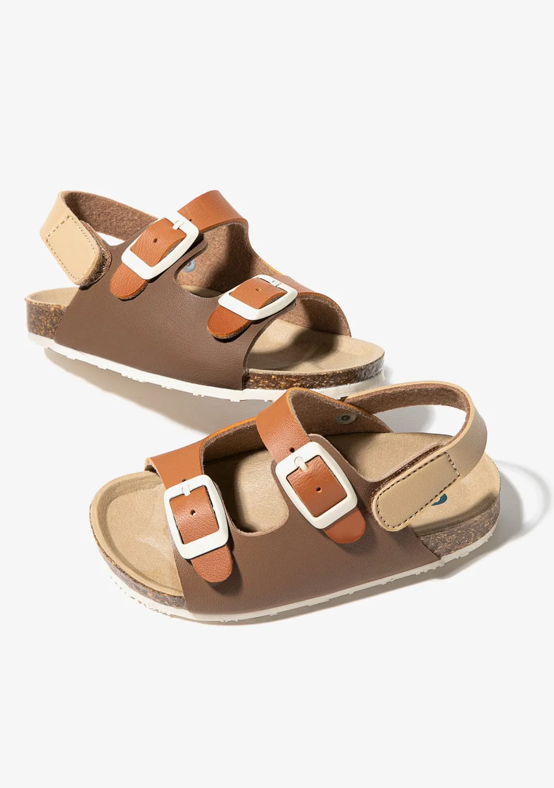 Baby's Multicolour Brown Bio Sandals