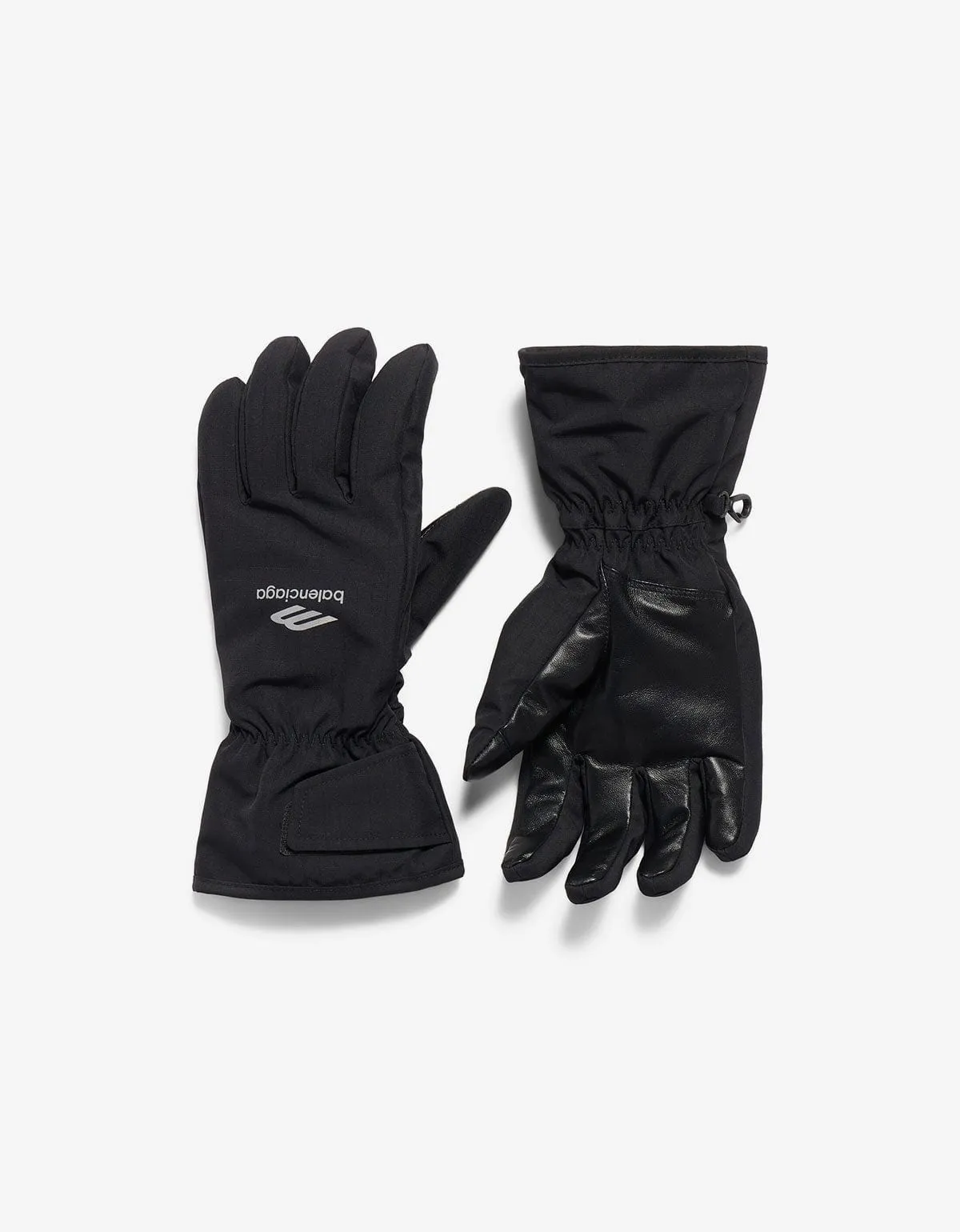 Balenciaga Black 3B Sports Icon Ski Gloves