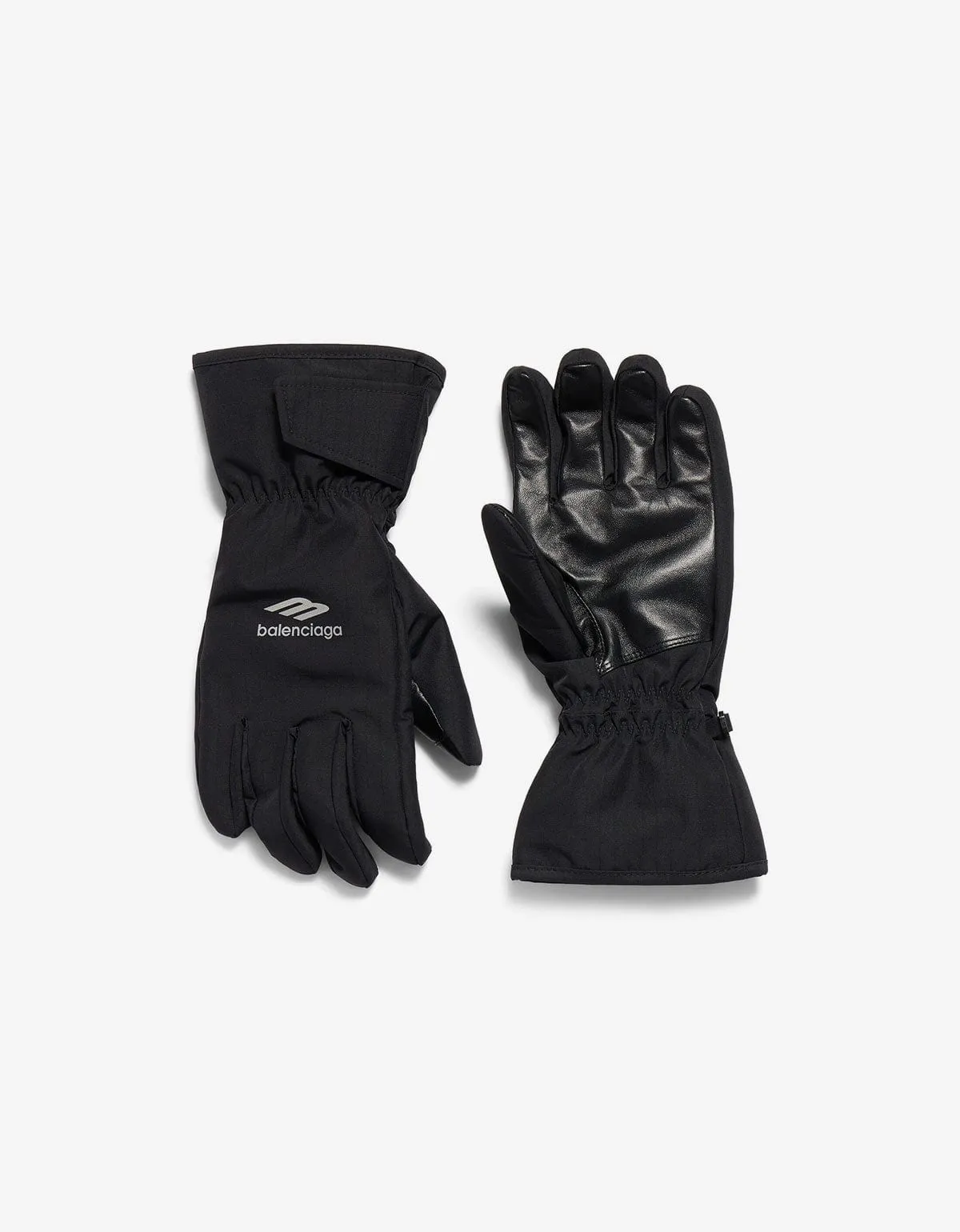 Balenciaga Black 3B Sports Icon Ski Gloves