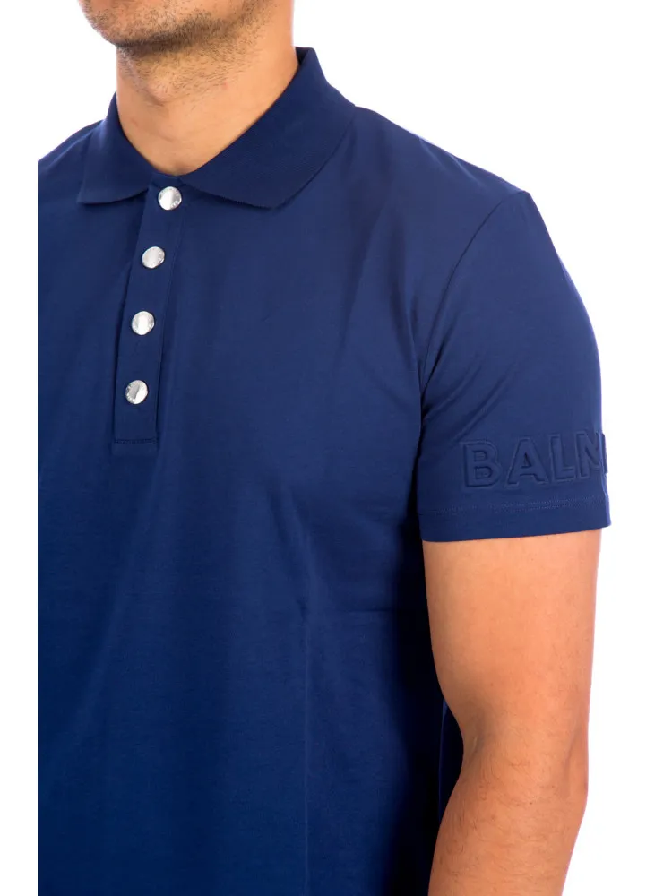 Balmain Embossed Polo Shirt | Credomen