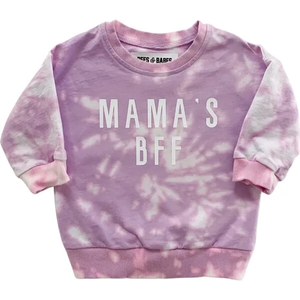 Bffs & Babes Mama's BFF Lilac Tie-Dye Pullover, Baby