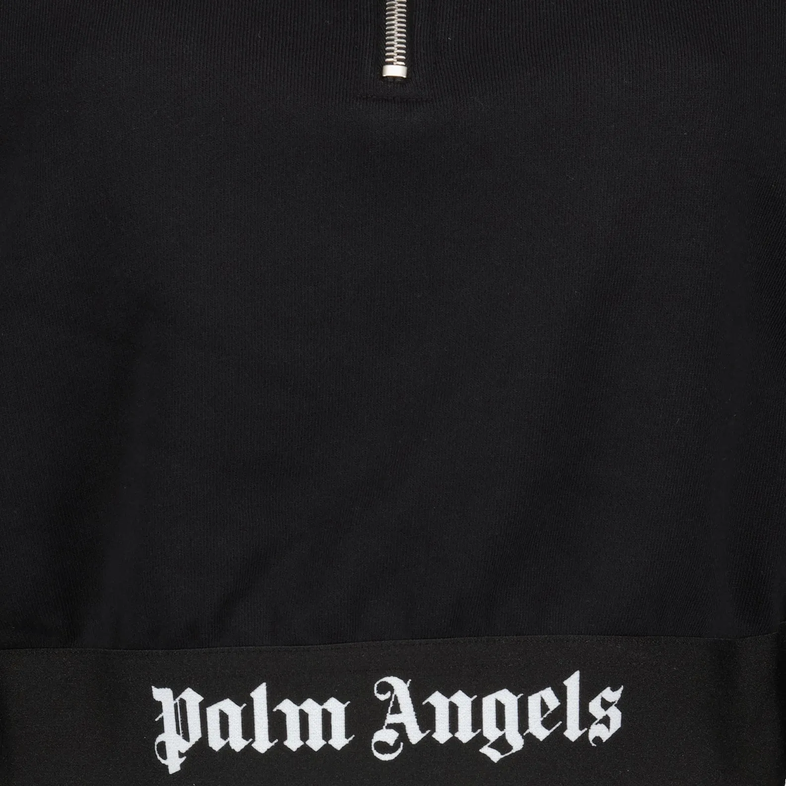 Black Crop Logo Hoodie