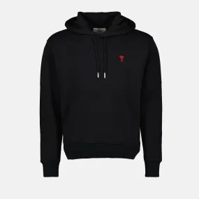 Black Hoodie with Heart Logo