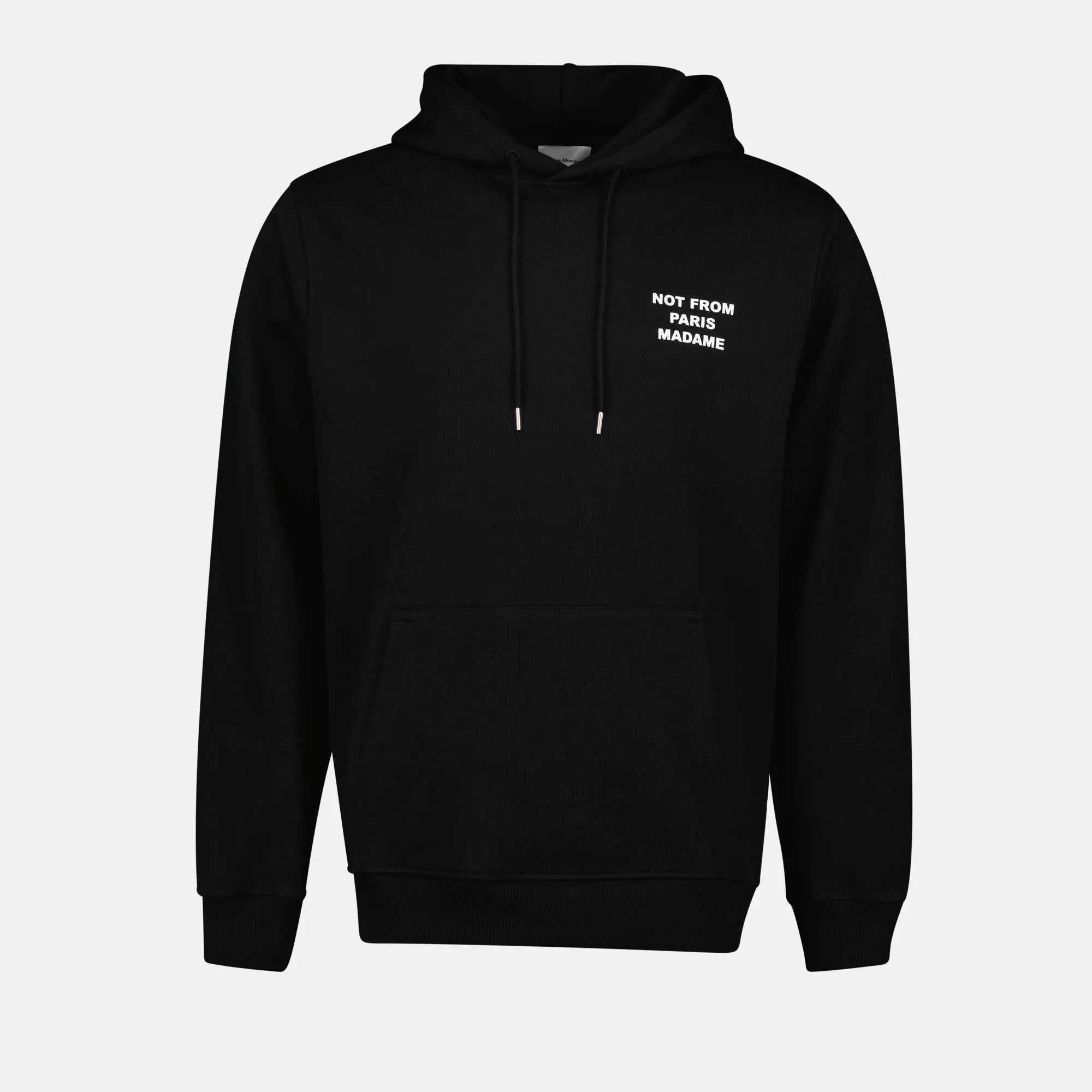 Black Slogan Hoodie