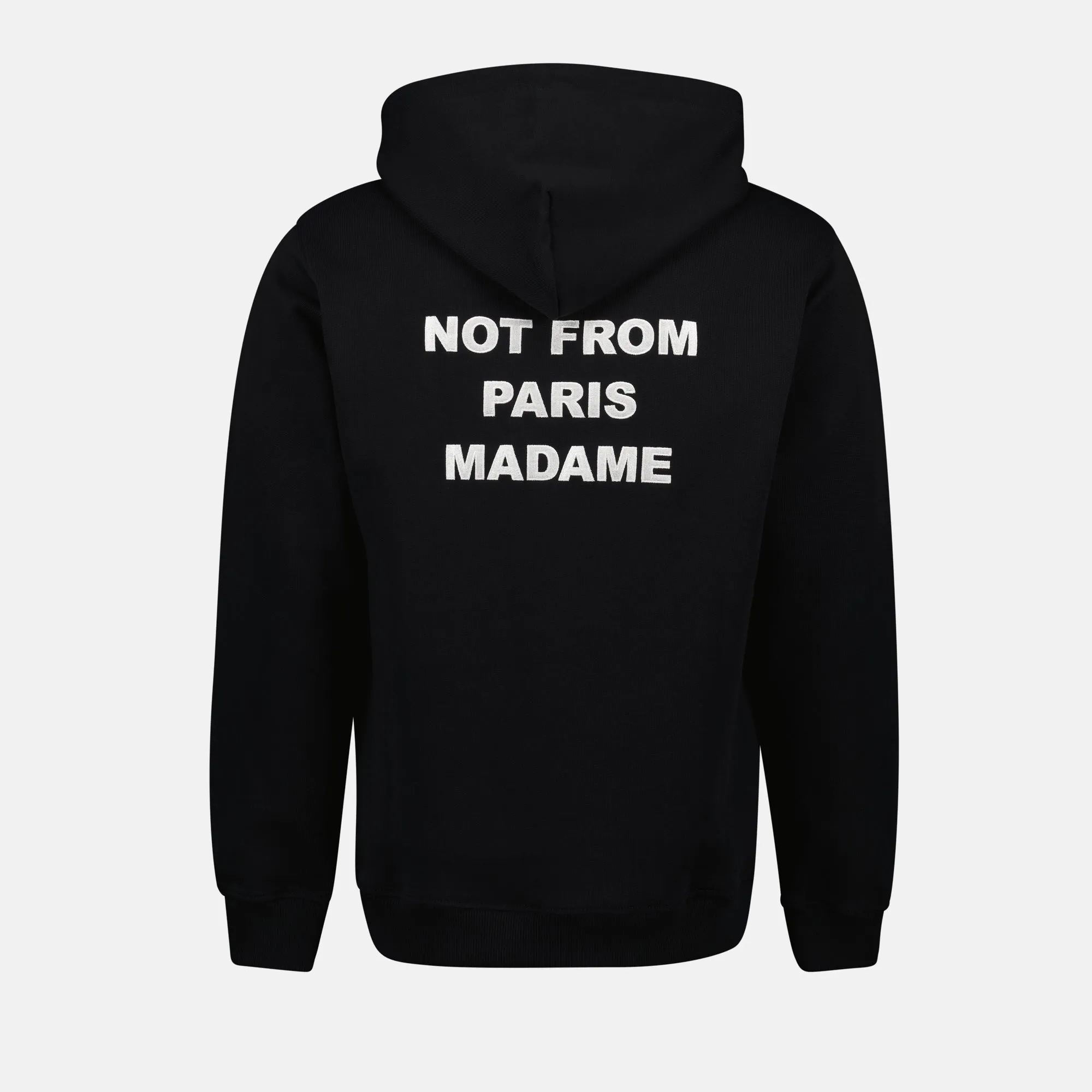 Black Slogan Hoodie