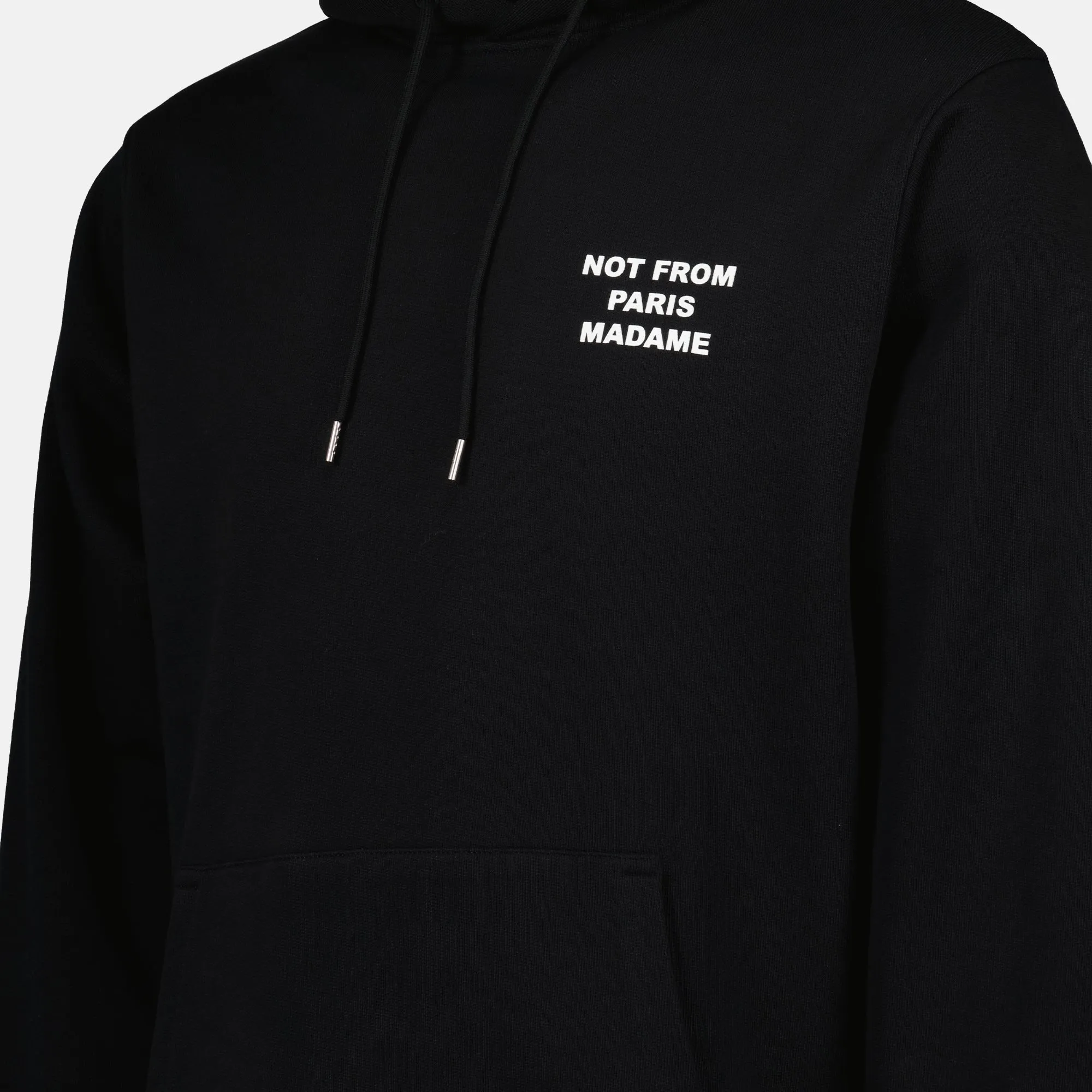 Black Slogan Hoodie