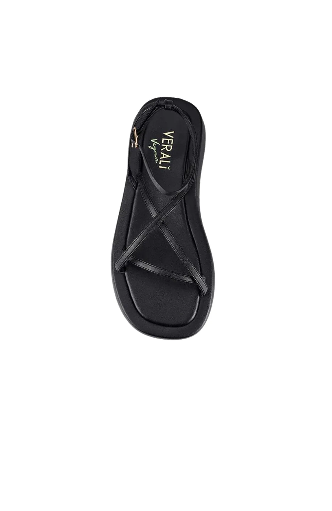 Bondi Flatform Sandals Black Smooth