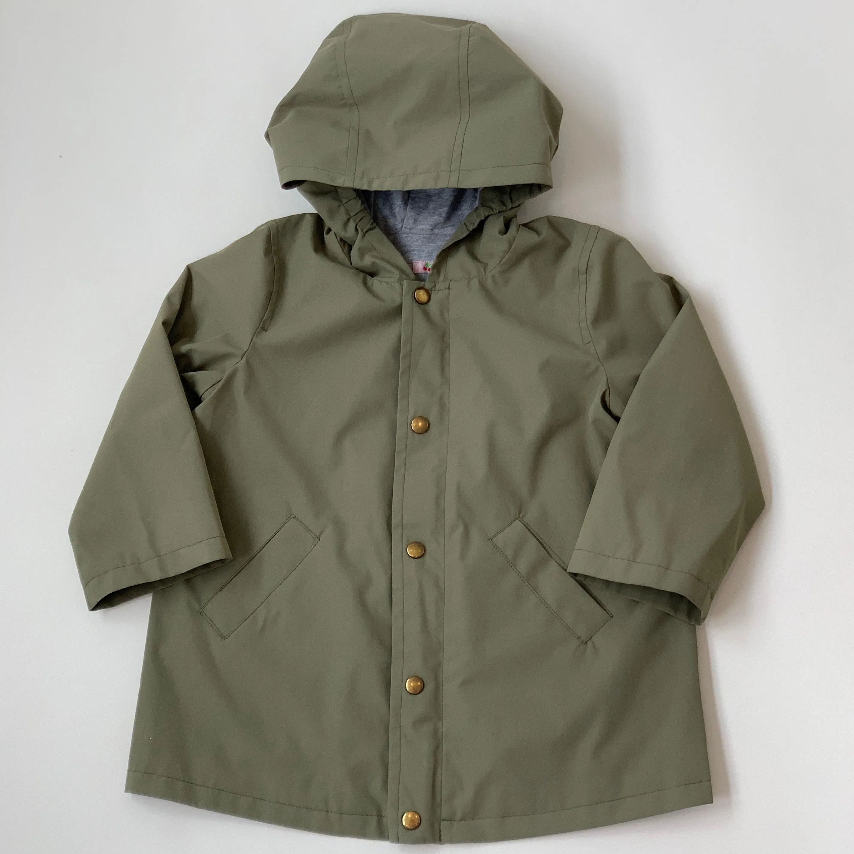 Bonpoint Khaki Waterproof Jacket: 2 Years