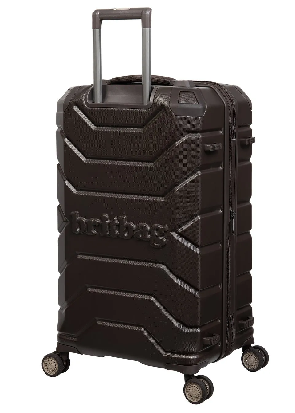 BritBag Galloway Brown Mulch Suitcase with TSA Lock