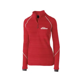 Brunswick Red Meanstreak Ladies Deviate Bowling Pullover