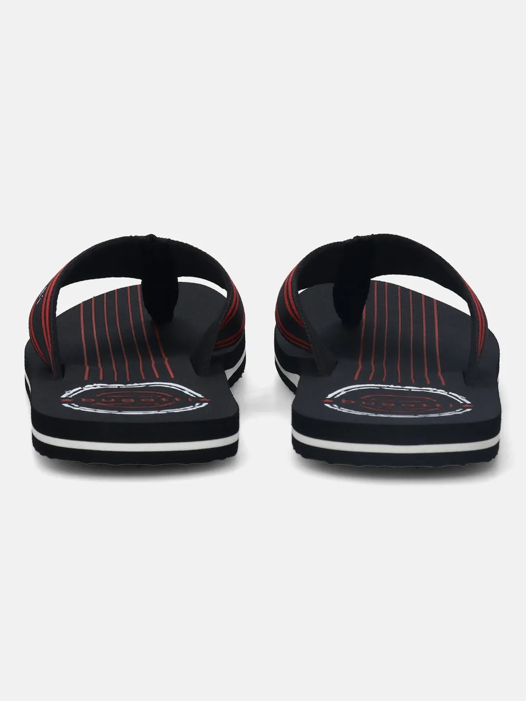 bugatti Black Thong Sandals