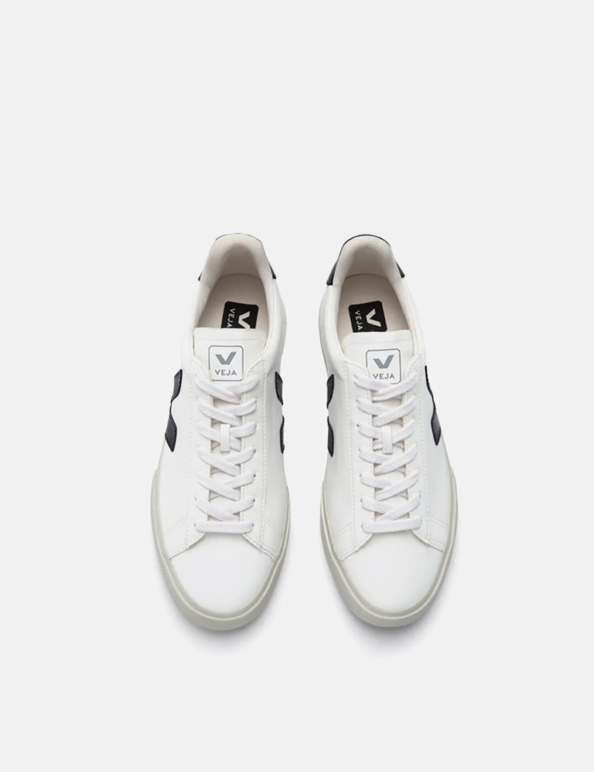 Campo Chrome Free Leather Trainers - White/Black