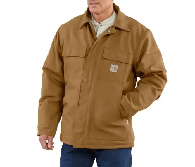 Carhartt, Jacket, 101618, FR duck 13oz, Navy, Black, Brown, - FireProtectionOutfitters