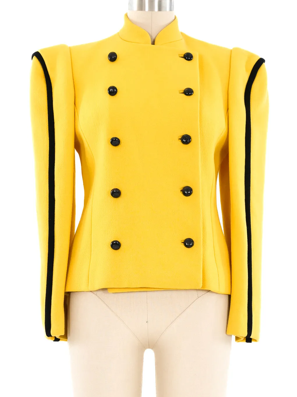 Carolina Herrera Yellow Double Breasted Jacket