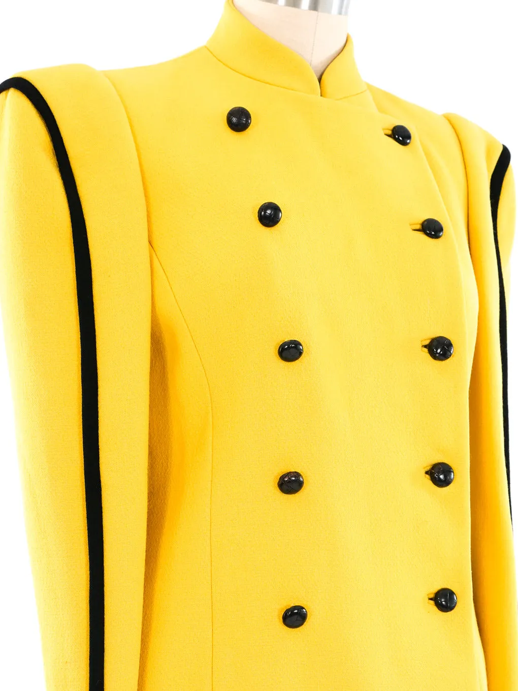 Carolina Herrera Yellow Double Breasted Jacket