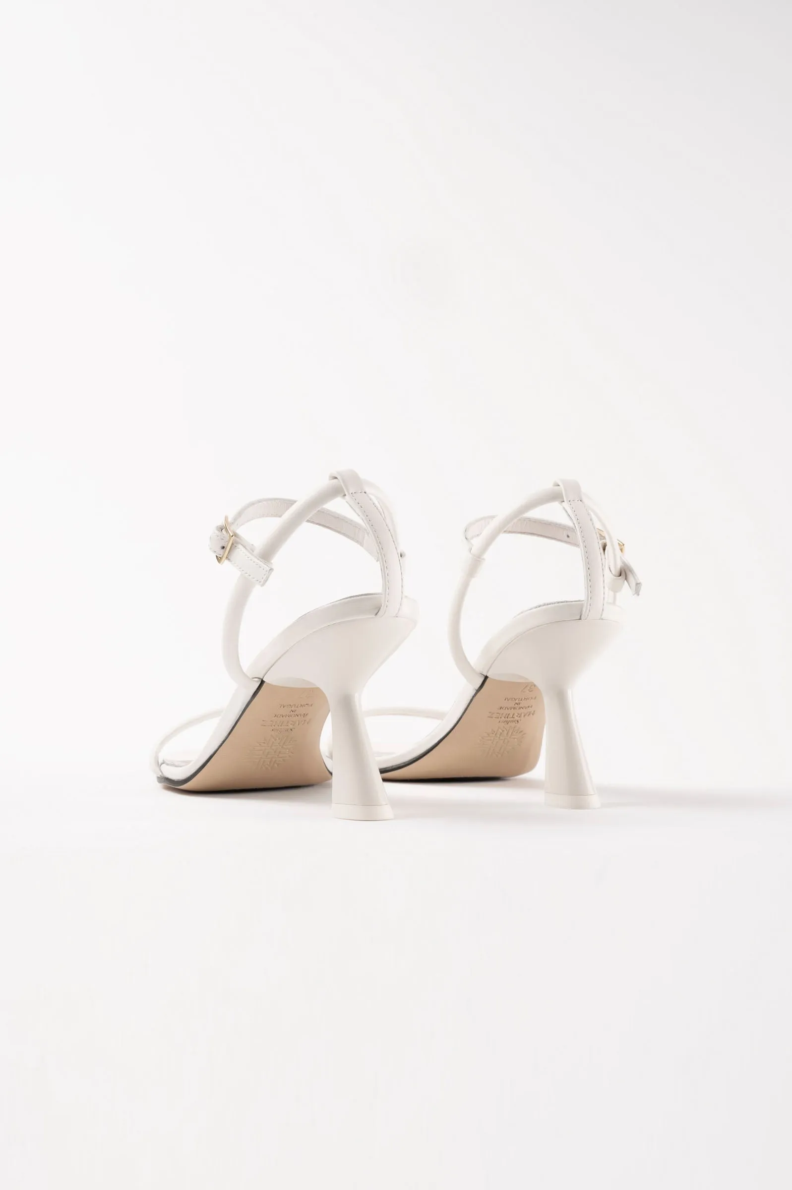 CAROLINA - White Leather Sandals