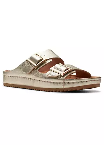 Champagne Lea Brookleigh Sun Sandals by Clarks | Look Again