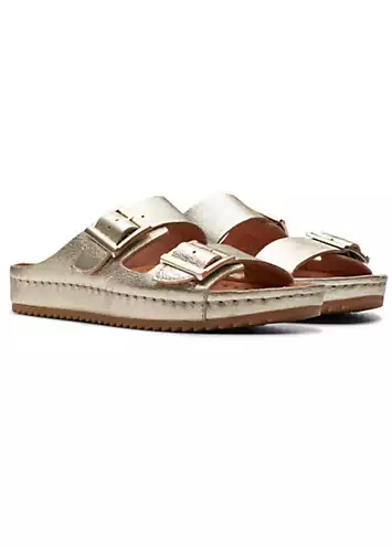 Champagne Lea Brookleigh Sun Sandals by Clarks | Look Again