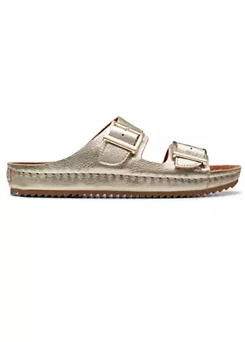 Champagne Lea Brookleigh Sun Sandals by Clarks | Look Again