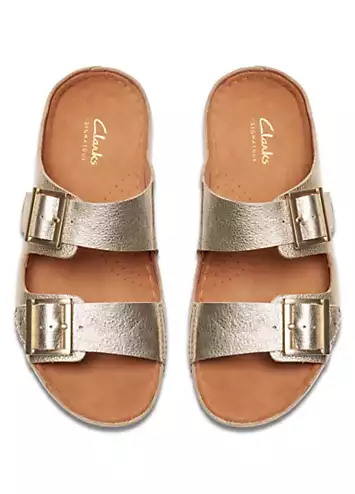 Champagne Lea Brookleigh Sun Sandals by Clarks | Look Again