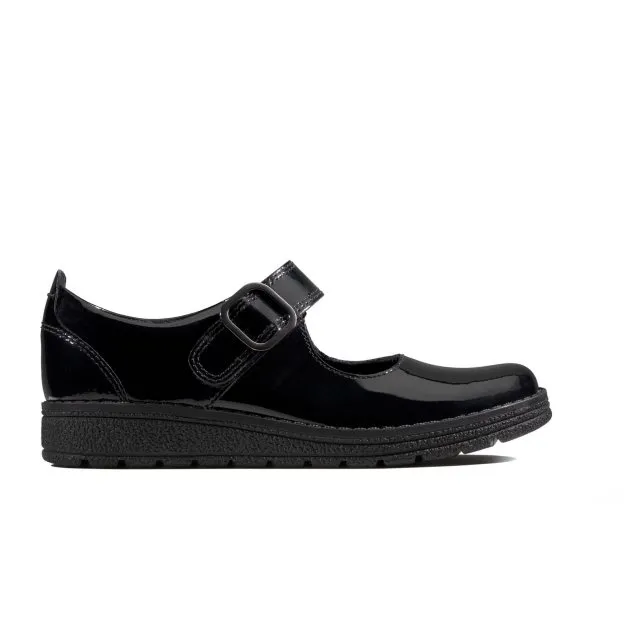 Clarks MENDIP STITCH BLACK PATENT