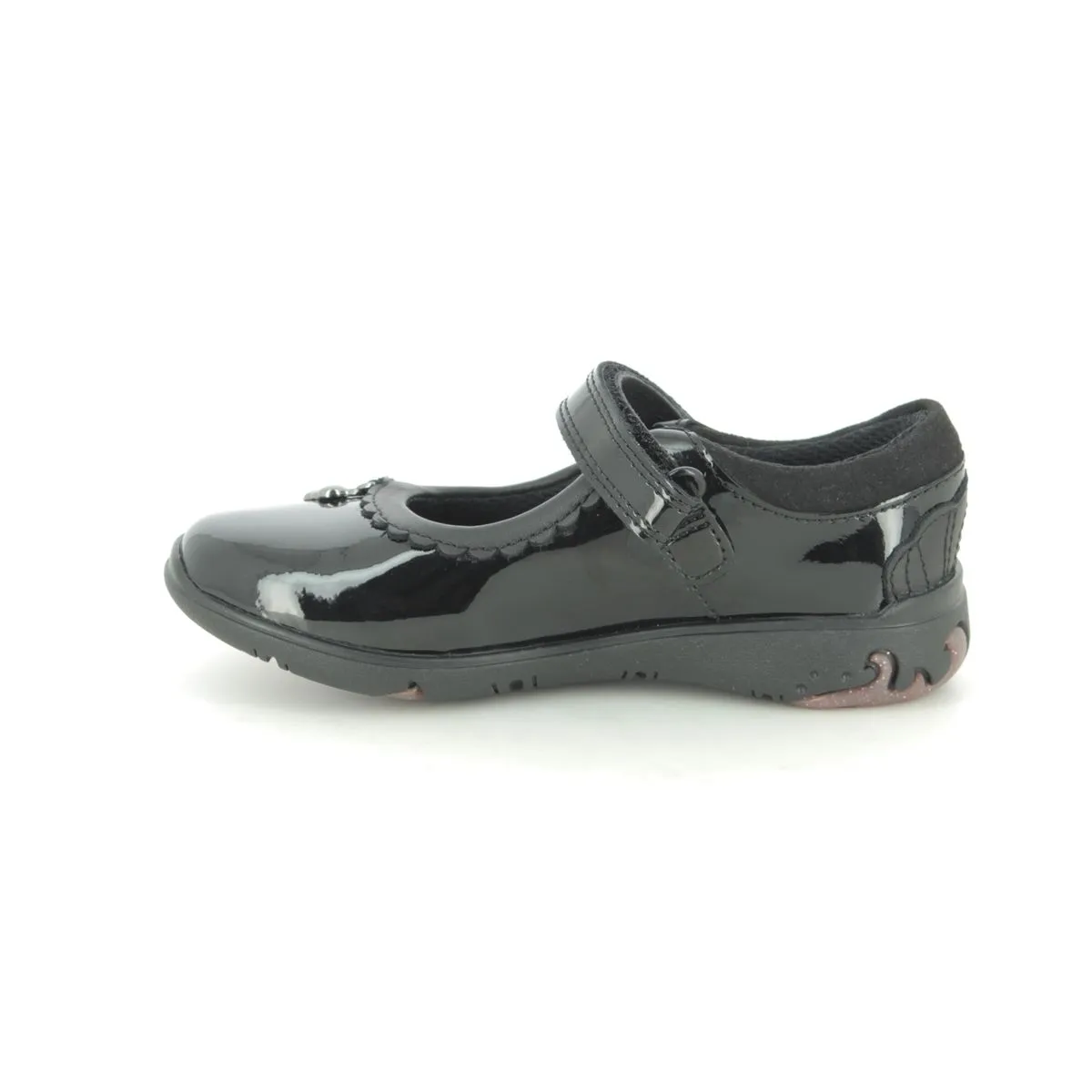 Clarks - Sea Shimmer T 261555416f - F Fit (black Patent)