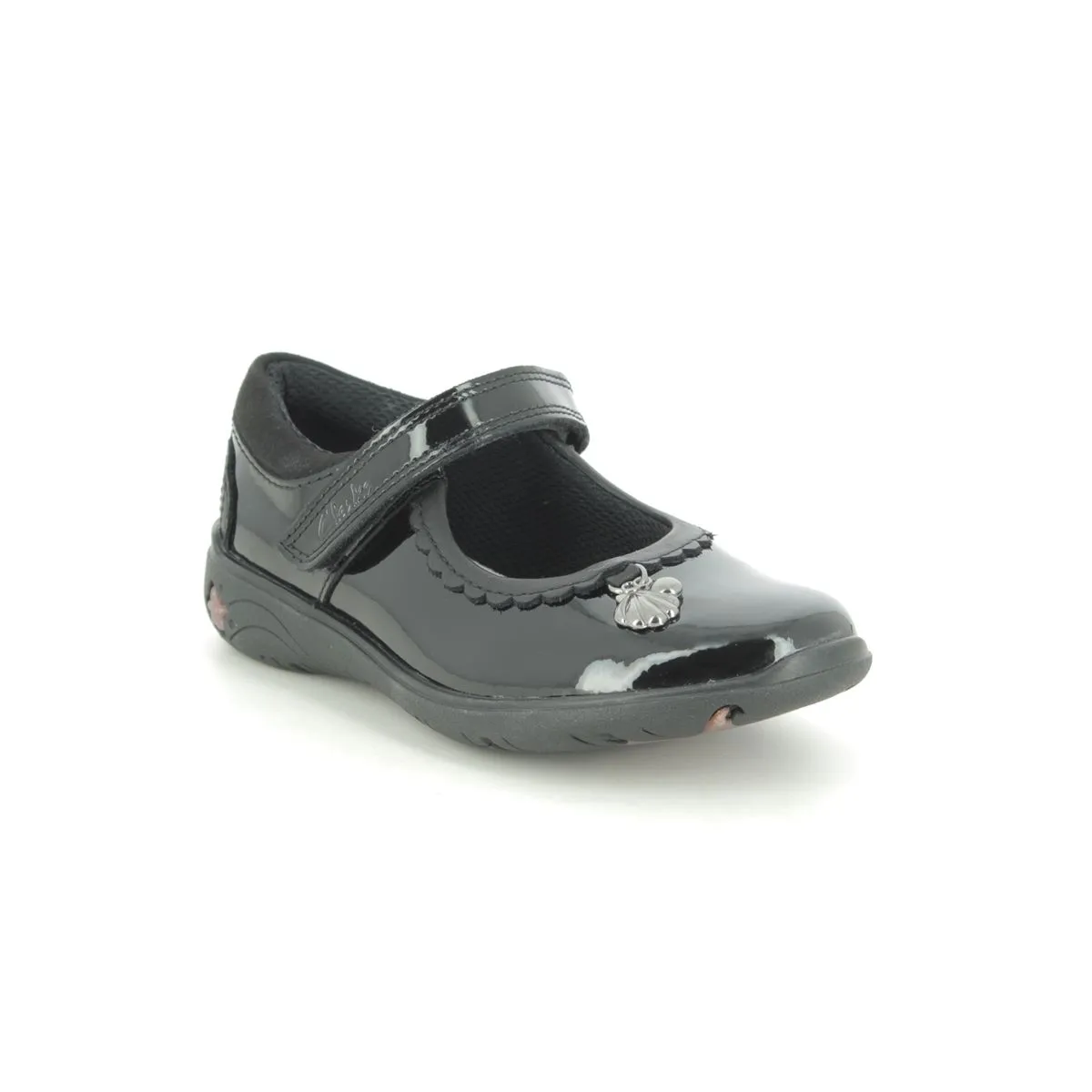 Clarks - Sea Shimmer T 261555416f - F Fit (black Patent)