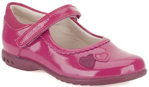 Clarks TRIXI HEART BERRY FUSCHIA PATENT (unboxed)