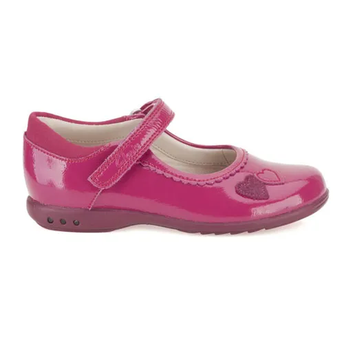 Clarks TRIXI HEART BERRY FUSCHIA PATENT (unboxed)