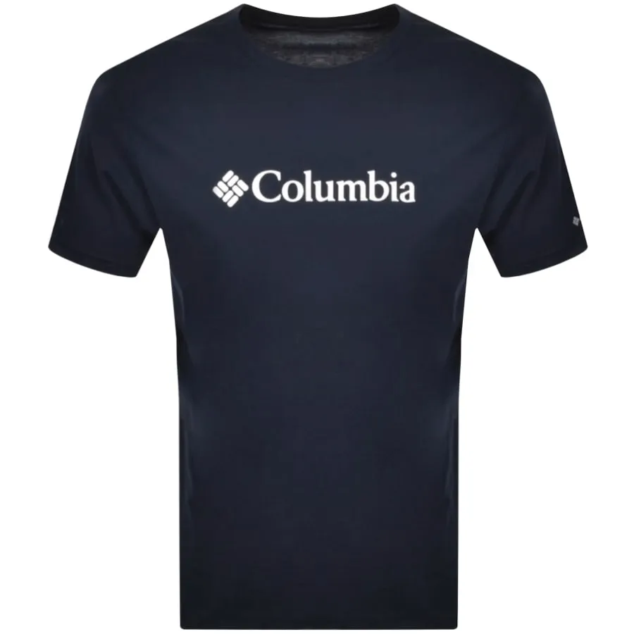 Columbia Basic Logo T Shirt Navy