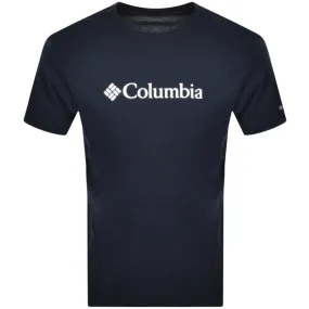 Columbia Basic Logo T Shirt Navy