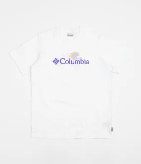 Columbia Explorers Canyon Logo T-Shirt - White / Jubilant Flower Graphic