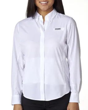 Columbia Ladies Tamiami Ii Long Sleeve Shirt 7278 White