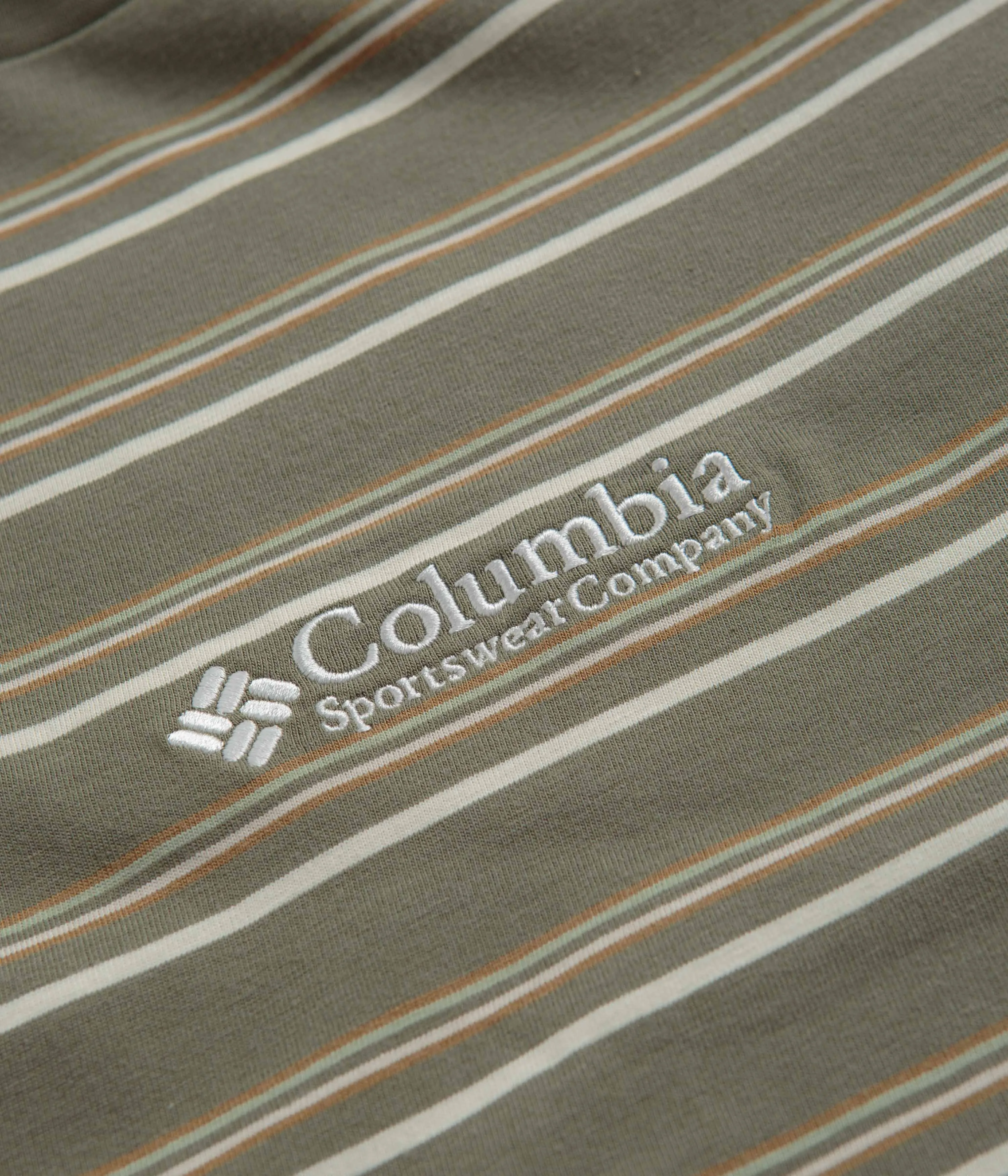 Columbia Somer Slope Striped T-Shirt - Stone Green